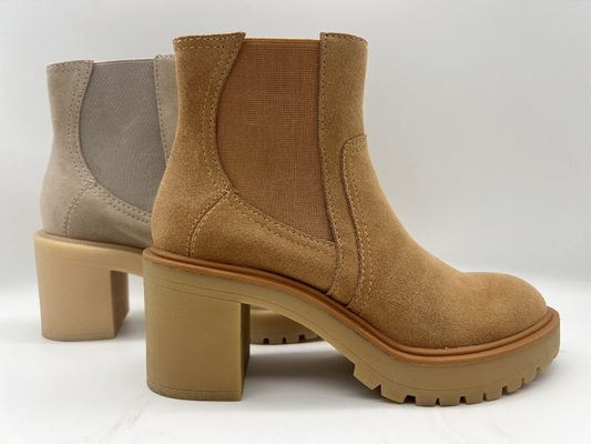One piece круглой головки outsole TPR, ботинок платья кожаных женщин мягкой замши коровы, отсутствие дизайна молнии эластичного