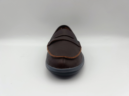 Ботинки работы удобного выскальзывания устойчивые мягко 2 Loafers дам кожи тона плоских кожаных